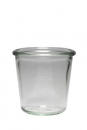 WECK-Sturzglas 1/5 Liter/290ml  hoch, Mündung 80mm  Lieferung ohne Deckel, Gummi und Klammern, bitte separat bestellen!